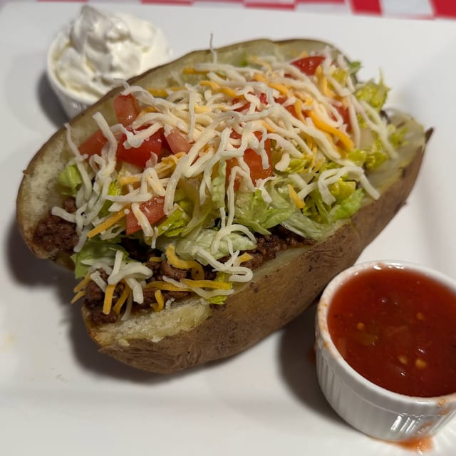 Taco Stuffed Potato.