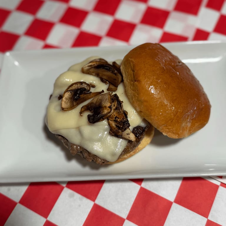 Mushroom Swiss Burger Delight