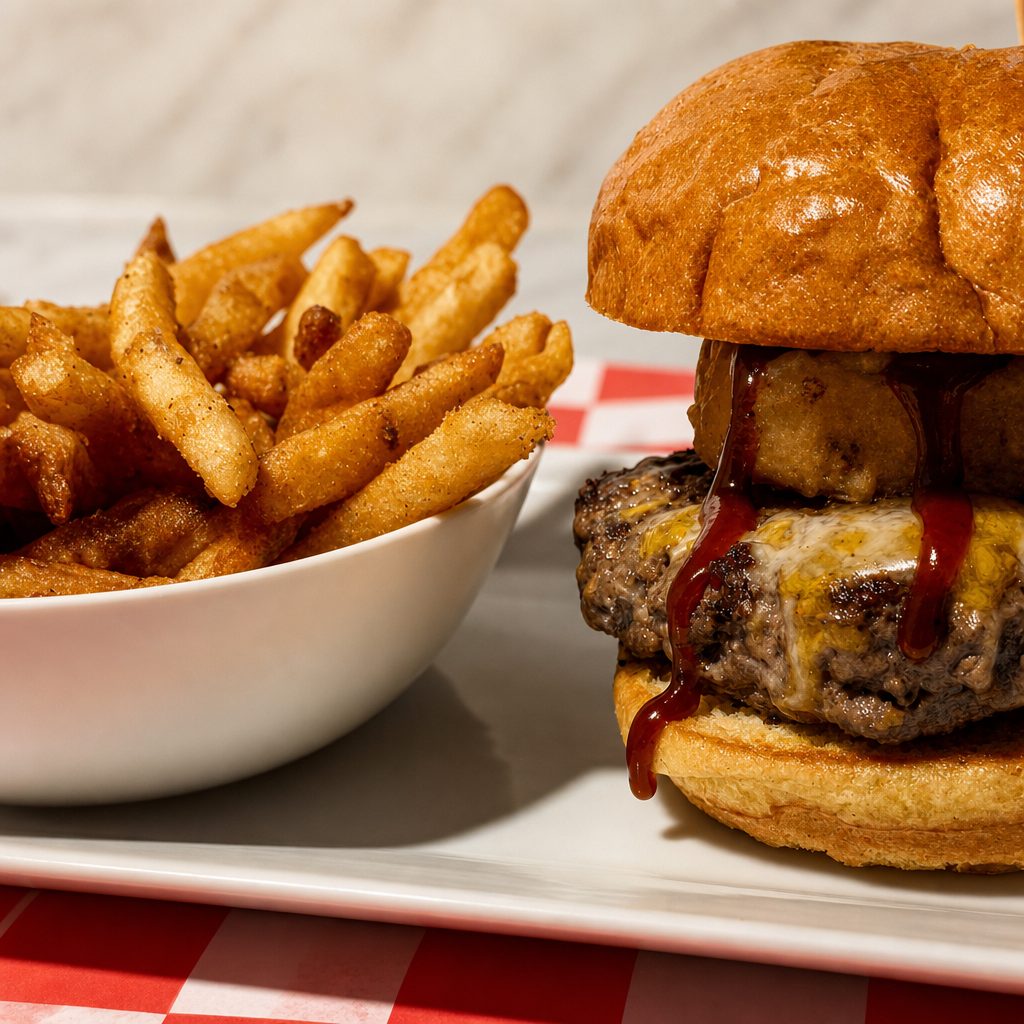 As Seen on America's Best Restaurant Show Rodeo Burger.