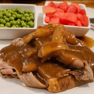 Open Faced Roast Beef