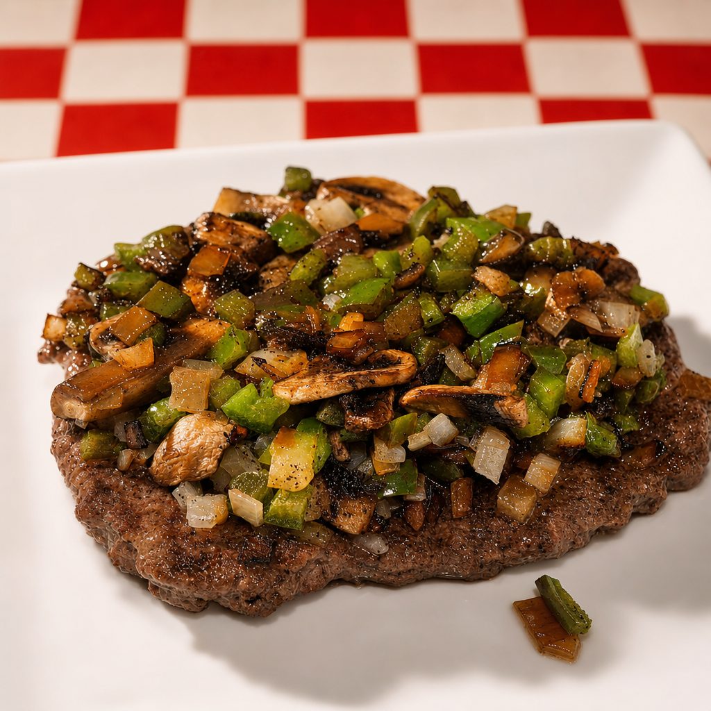 One Pounder Hamburger Steak.