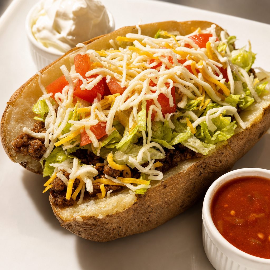 Taco Stuffed Potato.