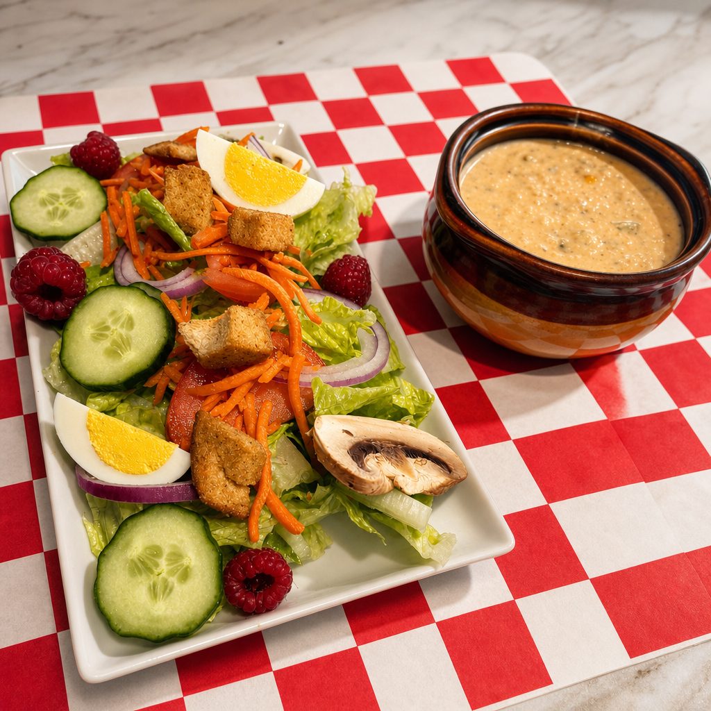 Bowl of Soup & Salad Bar.