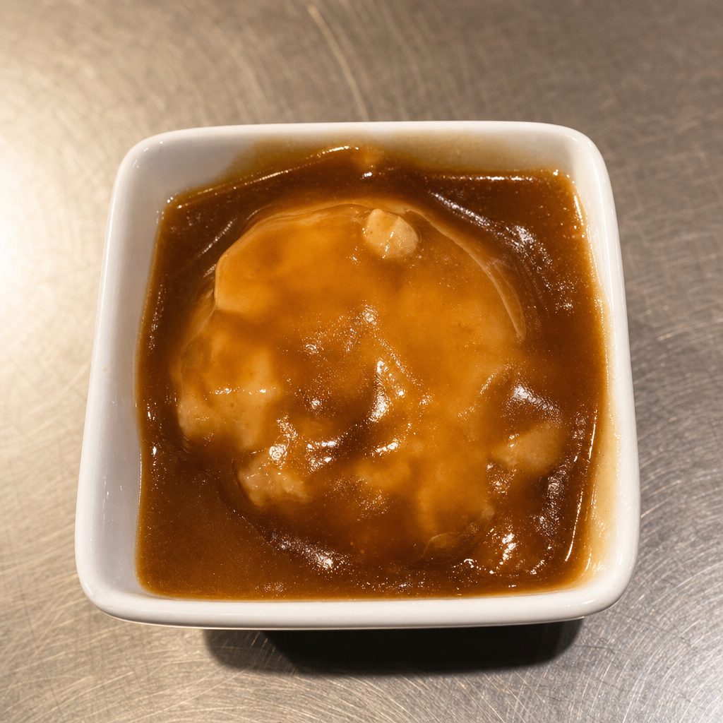 Mashed Potatoes with gravy.
