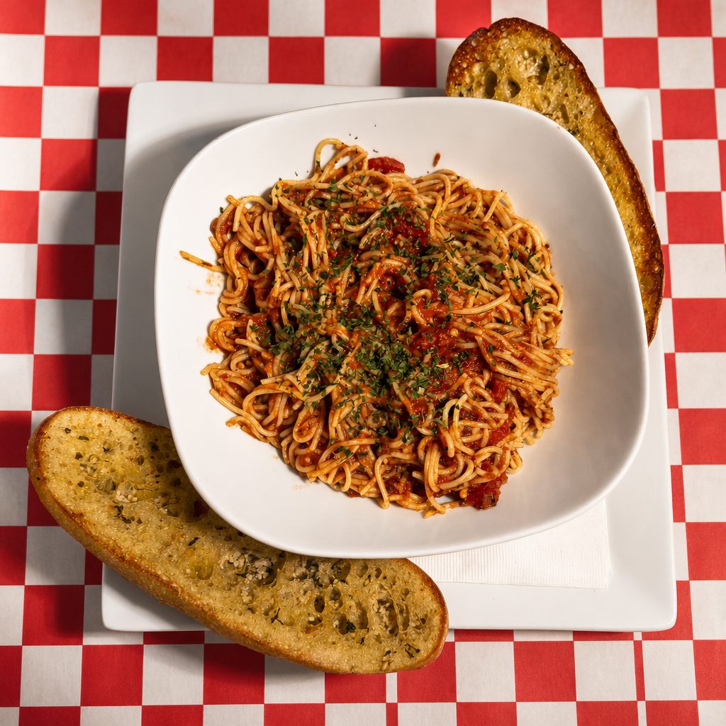 Spaghetti with Marinara.